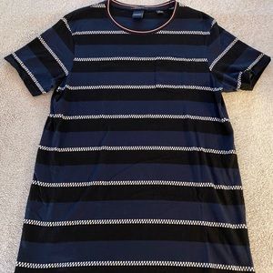Striped short sleeve tee shirt